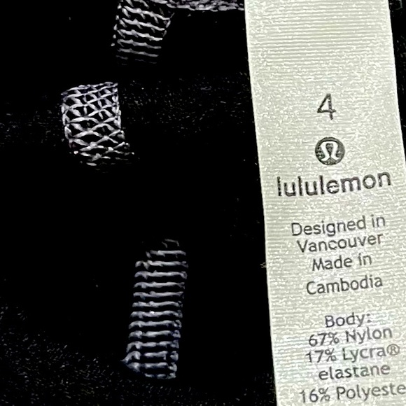Lululemon Align Pant II 25" length in Grey herringbone jacquard Sz 4 WORN ONCE - Picture 8 of 8